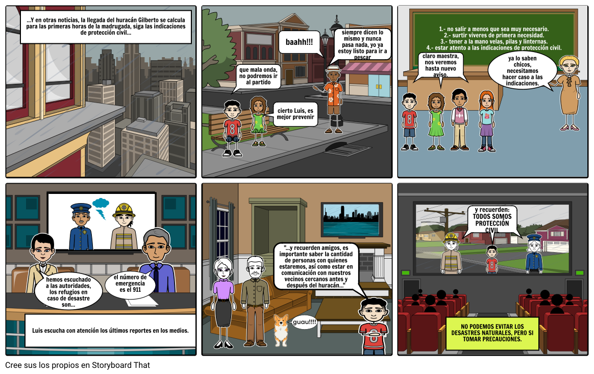 proteccion civil Storyboard por rodolfo51049