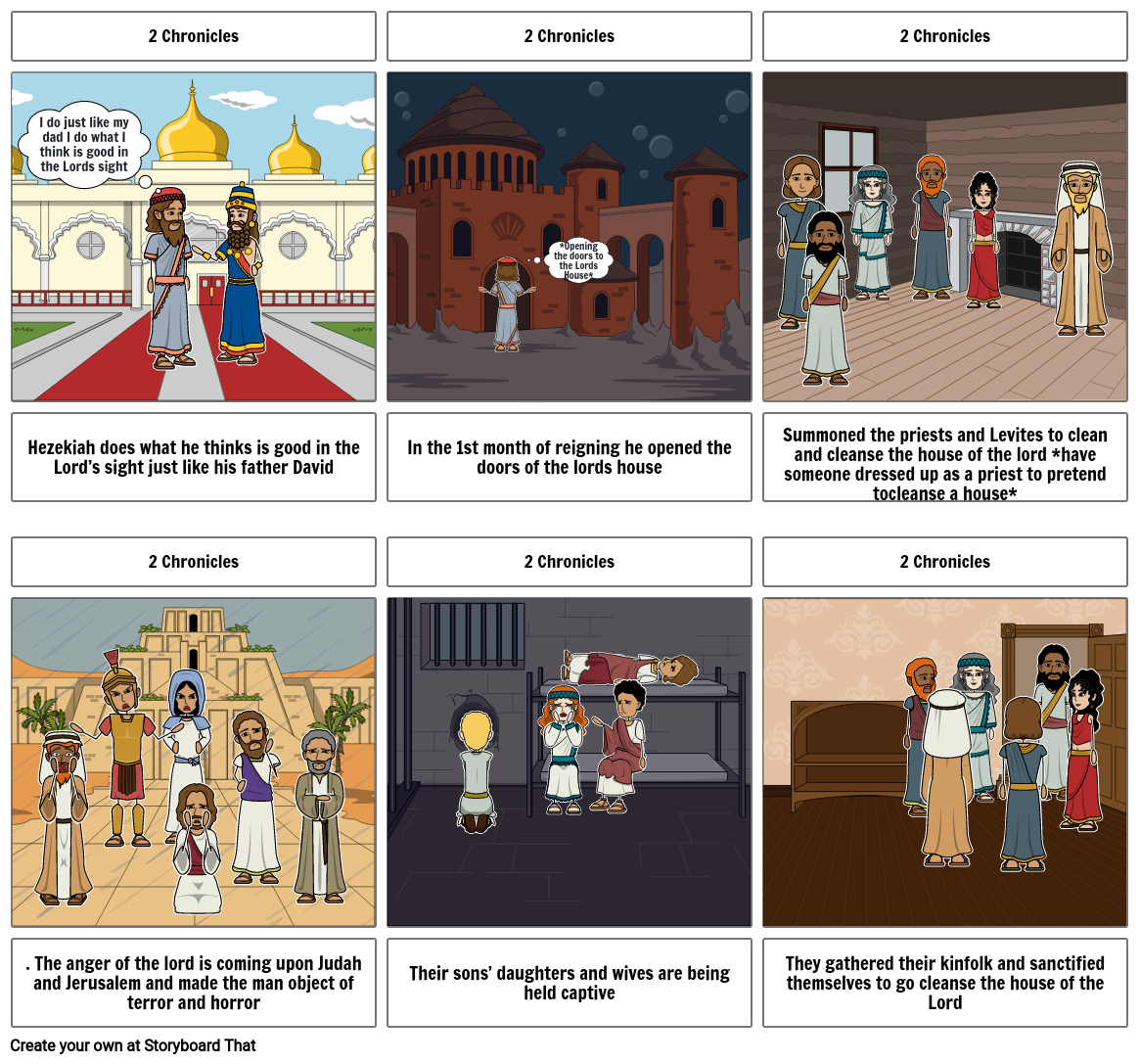 2 Chronicles Scripture Project Storyboard by rosask