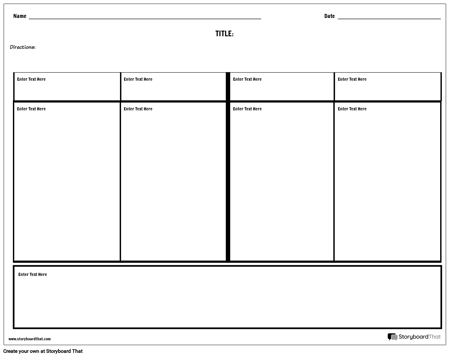 Примечания в четыре столбца с полем для резюме