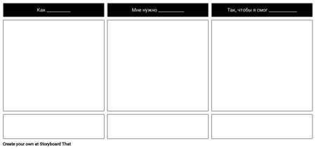 Эпический Шаблон Истории Пользователей