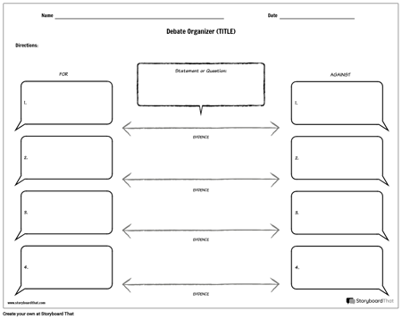 Тема Дебатов за / Против Организатора