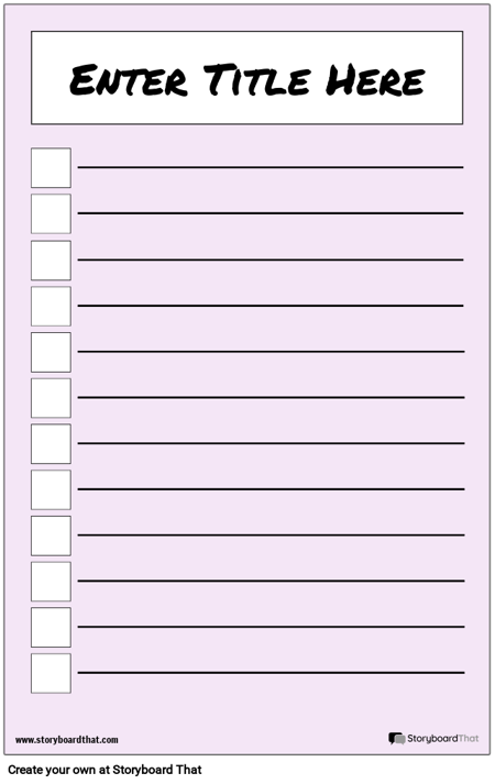 Плакат с Основным Контрольным Списком