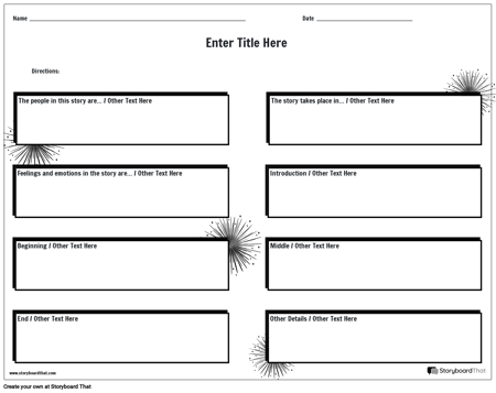 Рабочий Лист Личного Повествования 6
