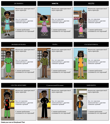 Персонажи Одного Сумасшедшего Лета