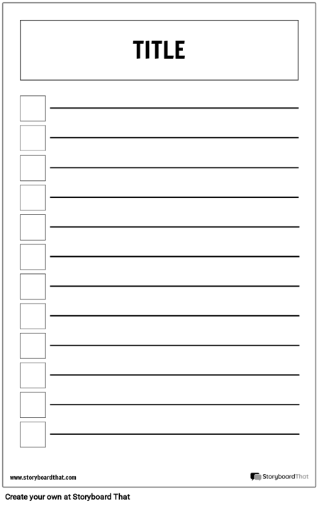 Основной Контрольный Список Плакат