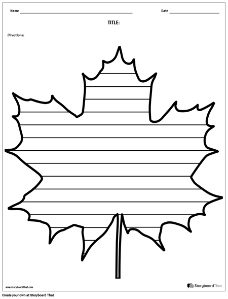 Креативное Письмо - Кленовый Лист