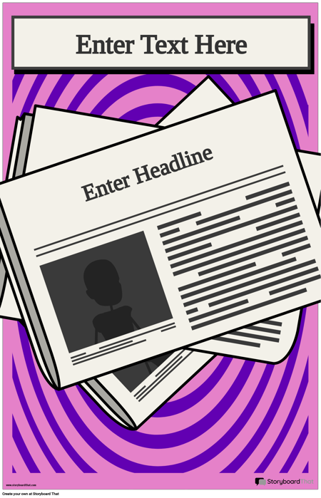 Шаблон Постера Заголовка Новости