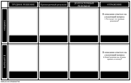 Тяжелое Решение - Легкий Шаблон