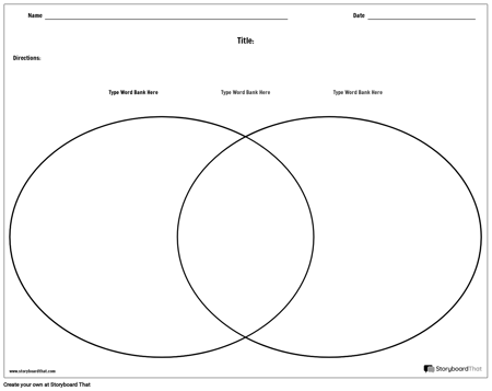Шаблон Диаграммы Венна - Пейзаж