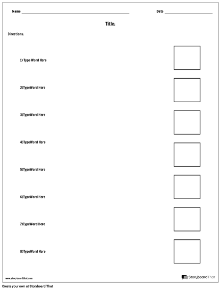 Соответствие Слов и Изображений