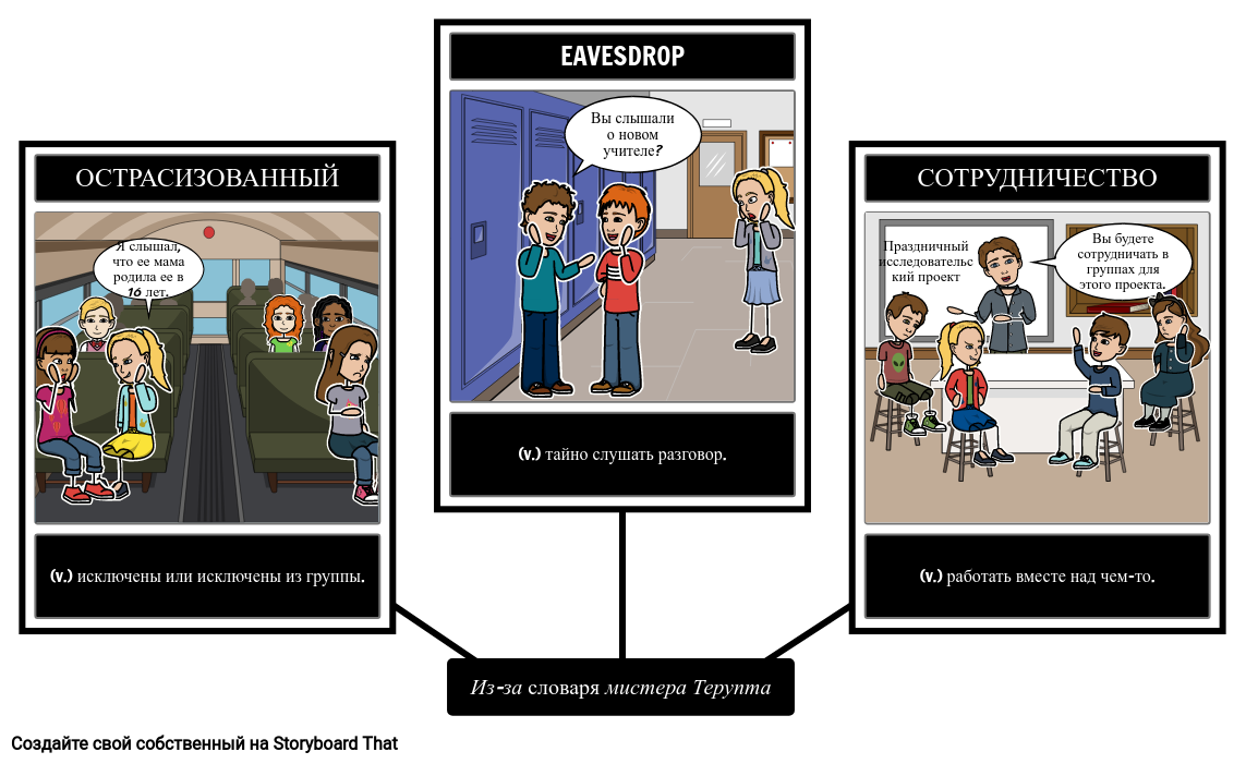 Из-за Словаря Мистера Терупта Storyboard por ru-examples