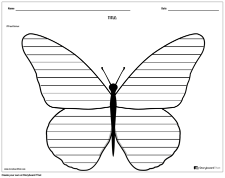 Креативное Письмо - Бабочка