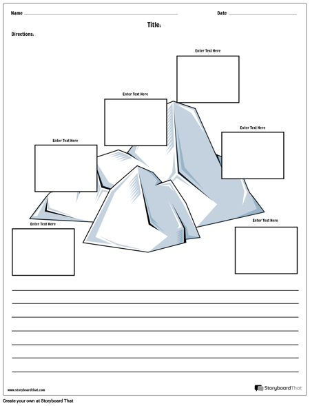 Постройте айсберг с абзацем