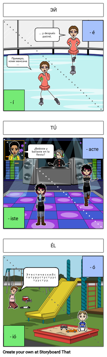 Испанский Претерит: Обычный