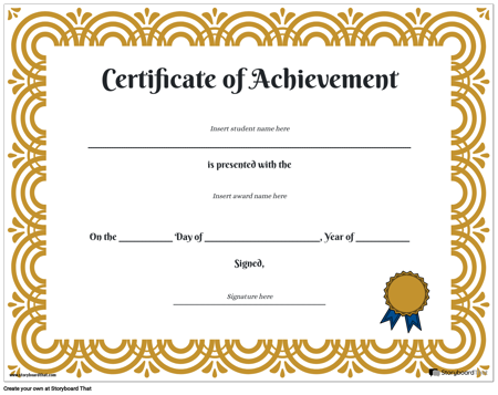 Свидетельство о Достижении