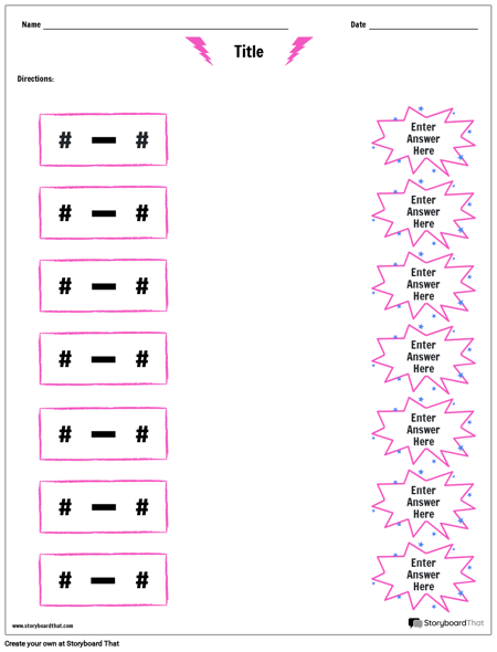 Сопоставление с Вычитанием