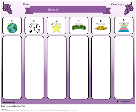 Шаблон Диаграммы ВИНОГРАД