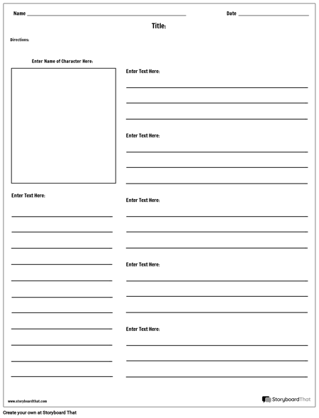 Карта Персонажей - Линии