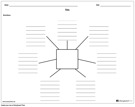 Карта паука с линиями - 7