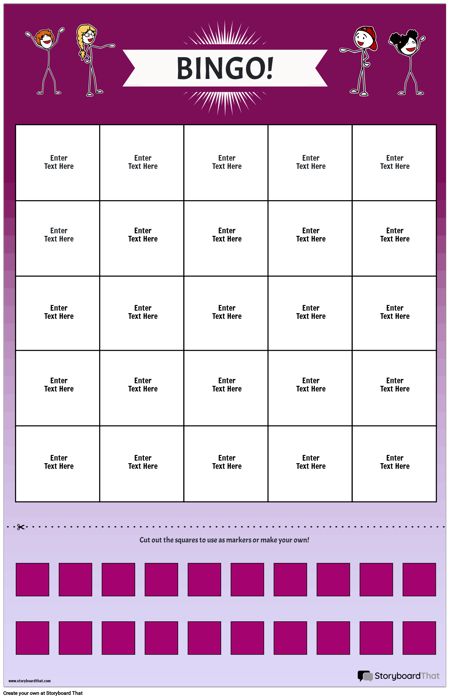 Доска для Игры в Бинго