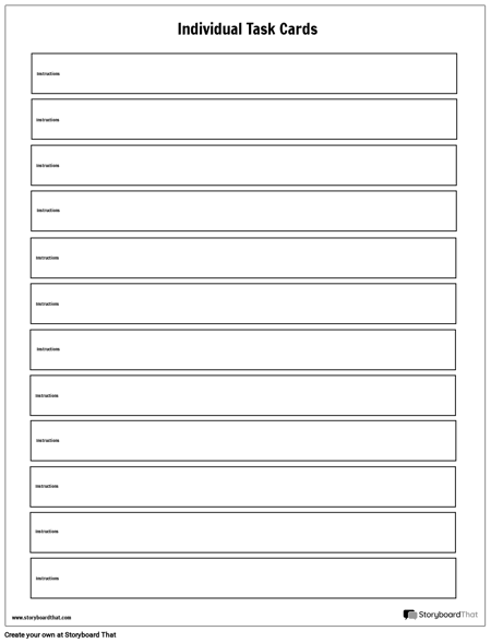 Шаблон Карточки Задачи