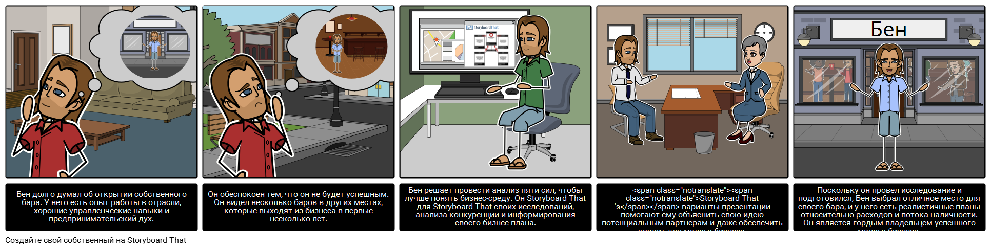 Рассказ о Пяти Силах Storyboard por ru-examples