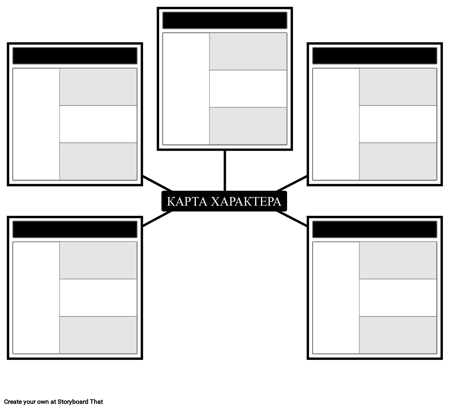 Карта Персонажей 3 Поля Паука