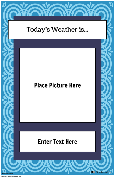 Плакат с Погодой