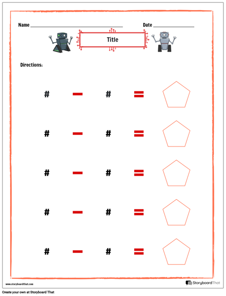 Робот Вычитание