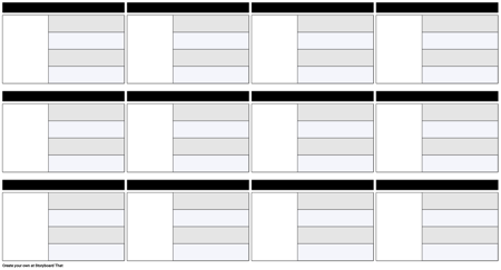 Карта символов 16x9 4 поля