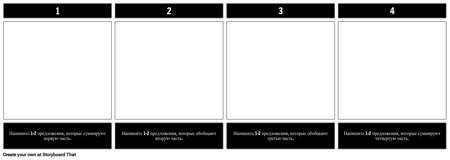 Резюме в 4 Части
