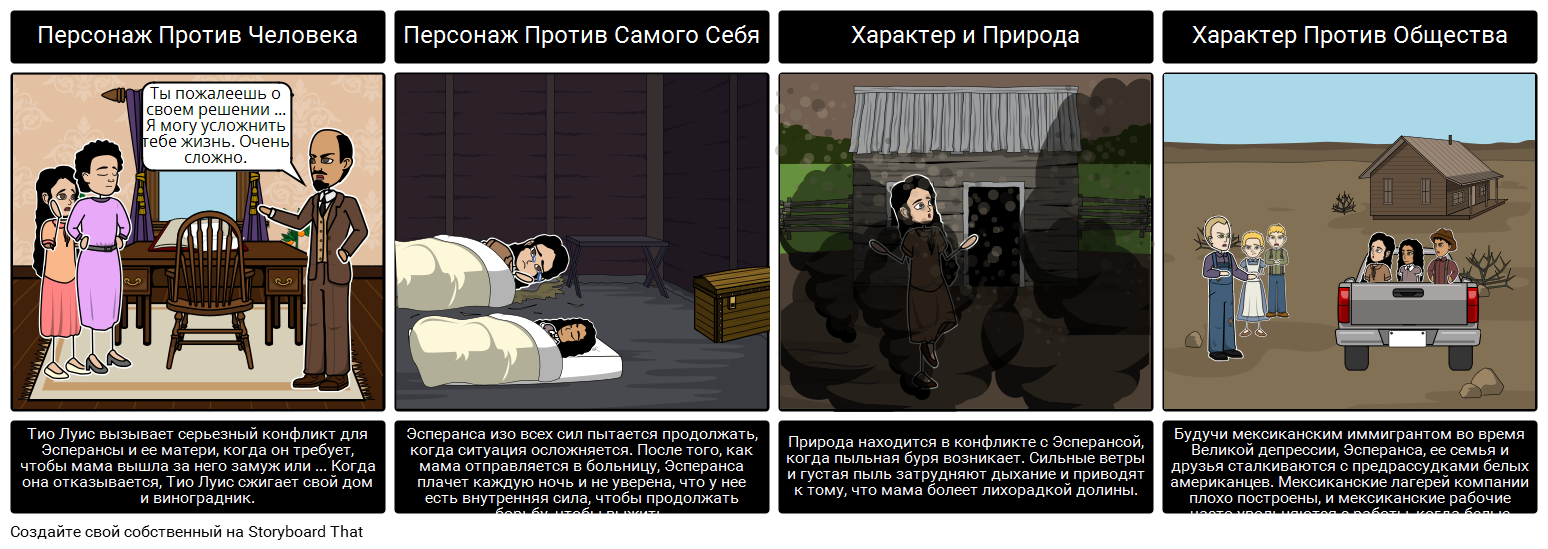 Esperanza Возникающих Конфликтов Storyboard por ru-examples