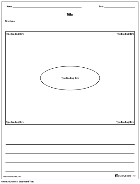 Frayer со строками абзаца