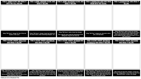 StoryboardThat Шаблон "Охота за Мусором"