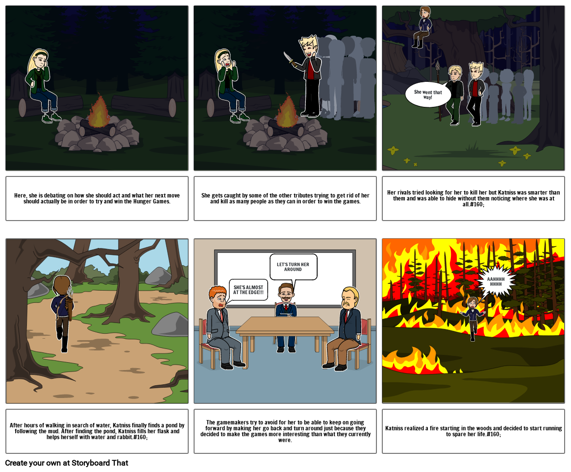 hunger games project Storyboard by s151290