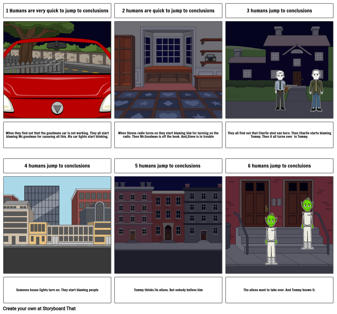 Monsters On Maple Street Storyboard By S20123899 1527