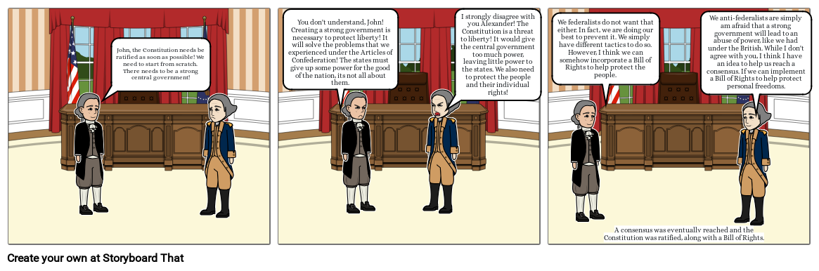 Anti-Federalist & Federalist Storyboard