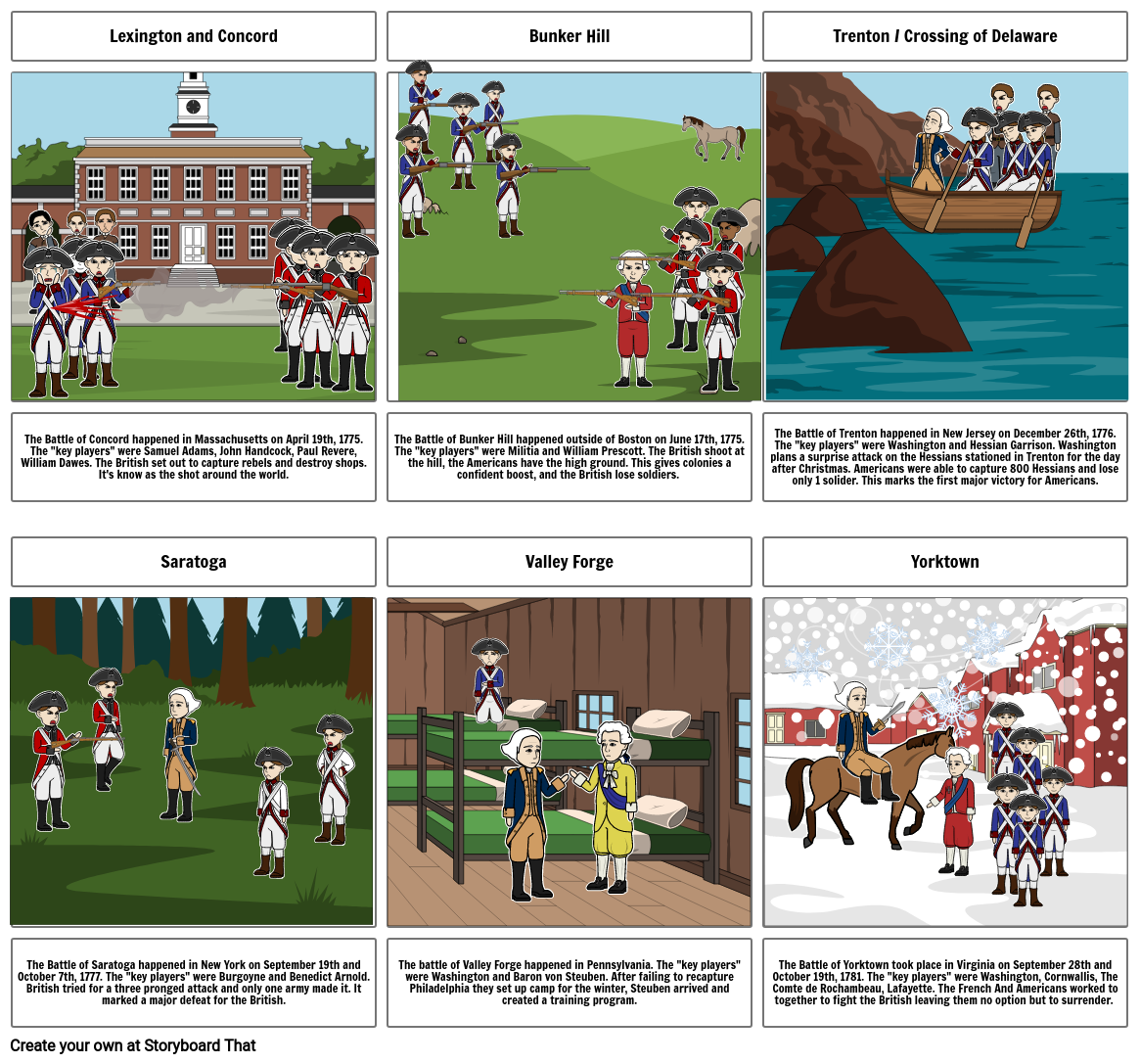 3-Revolutionary War Storyboard by s550335