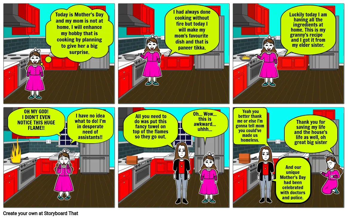 English - Comic Strip Hobbies Storyboard by sachisharma2010