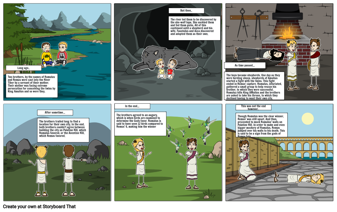 The story of Romulus and Remus.