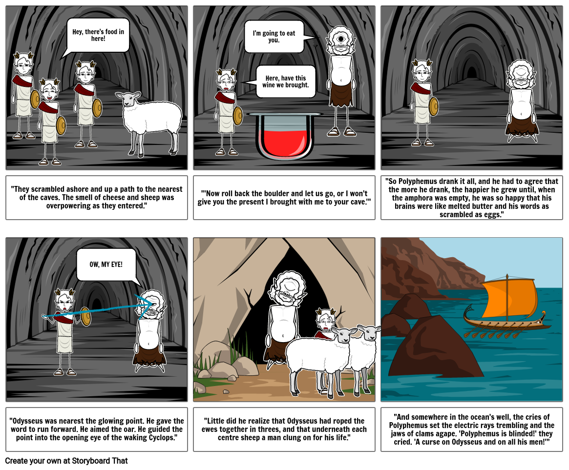 The Odyssey chapter 2 Storyboard por samantha2777