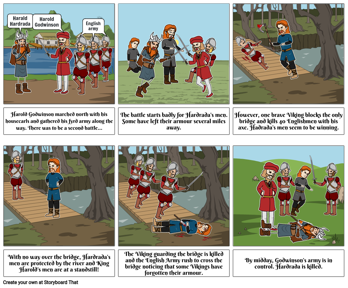 The battle of stamford bridge Storyboard by sameen48098