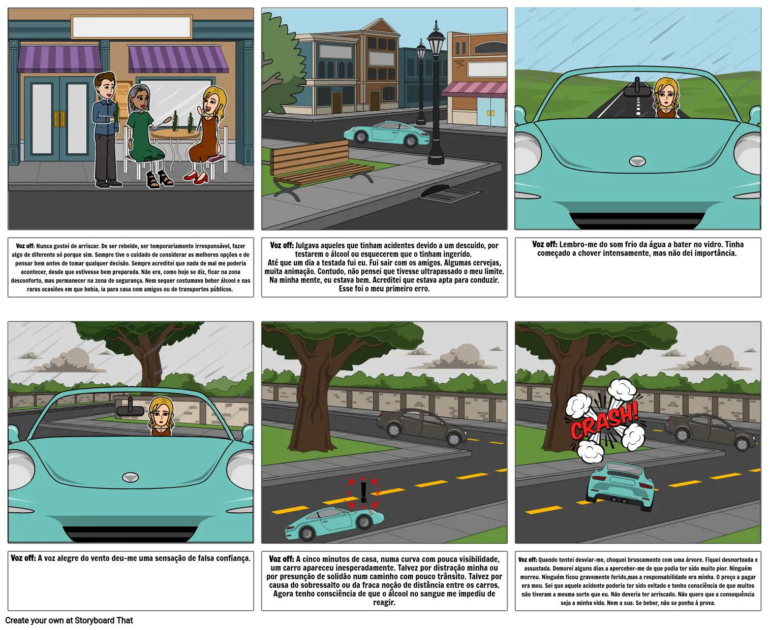 Storyboard - História com o enredo da transformação