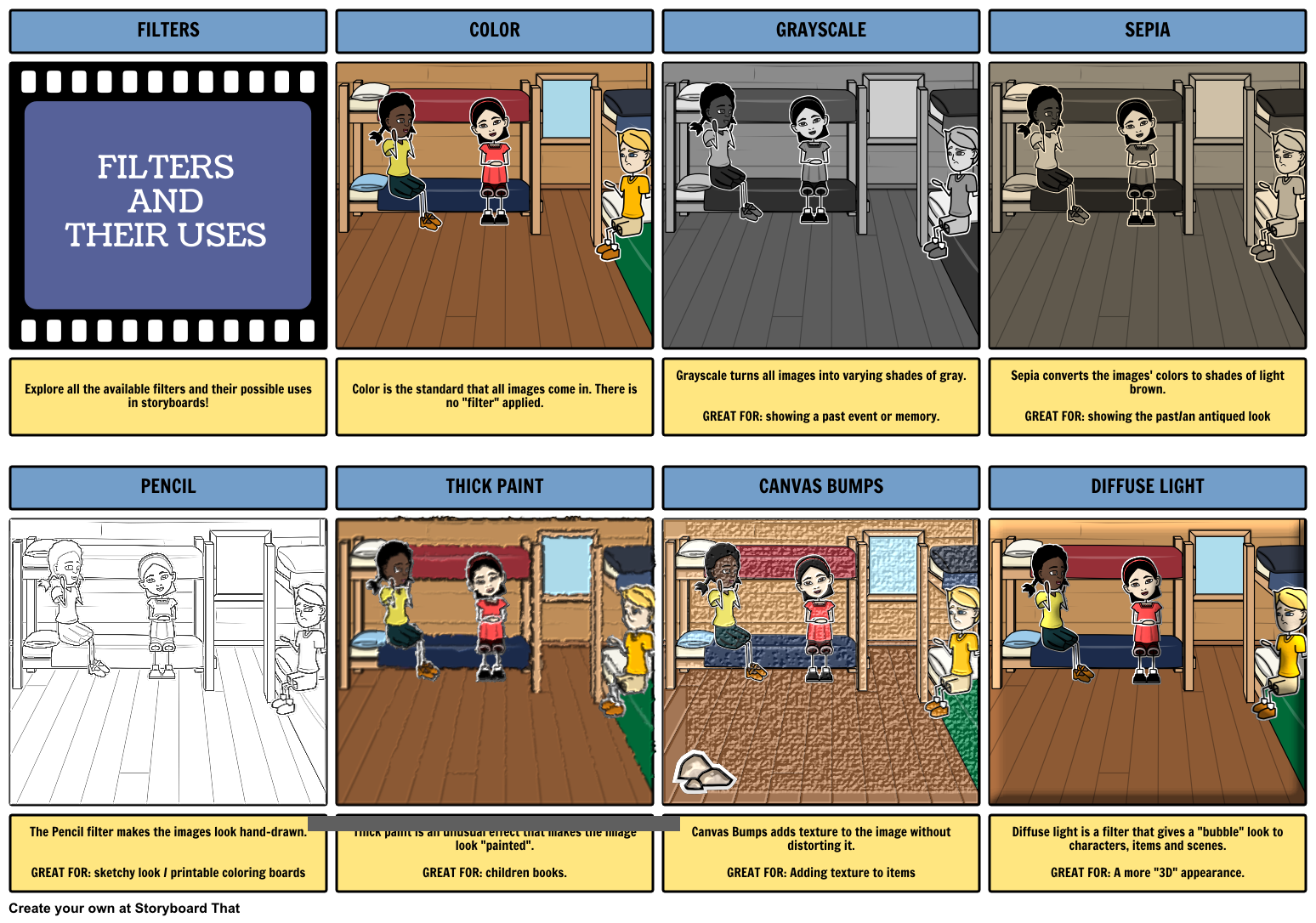 filters-and-effects-storyboard-por-sarah