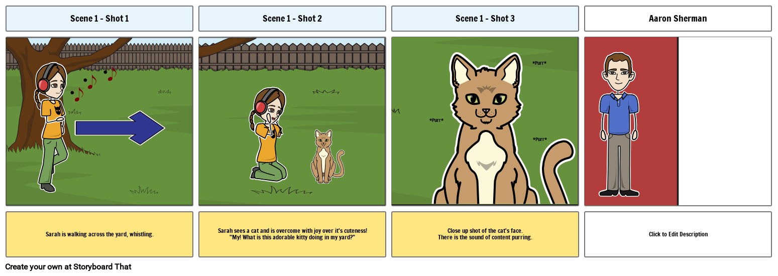 Testing Storyboard Examples Sarah's Test Storyboard Storyboard por sarah