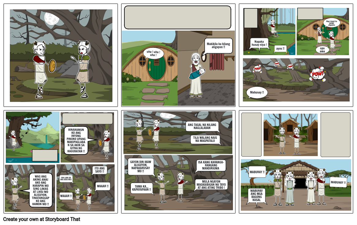 Hudhud Ni Aliguyon Storyboard By Sarah31499