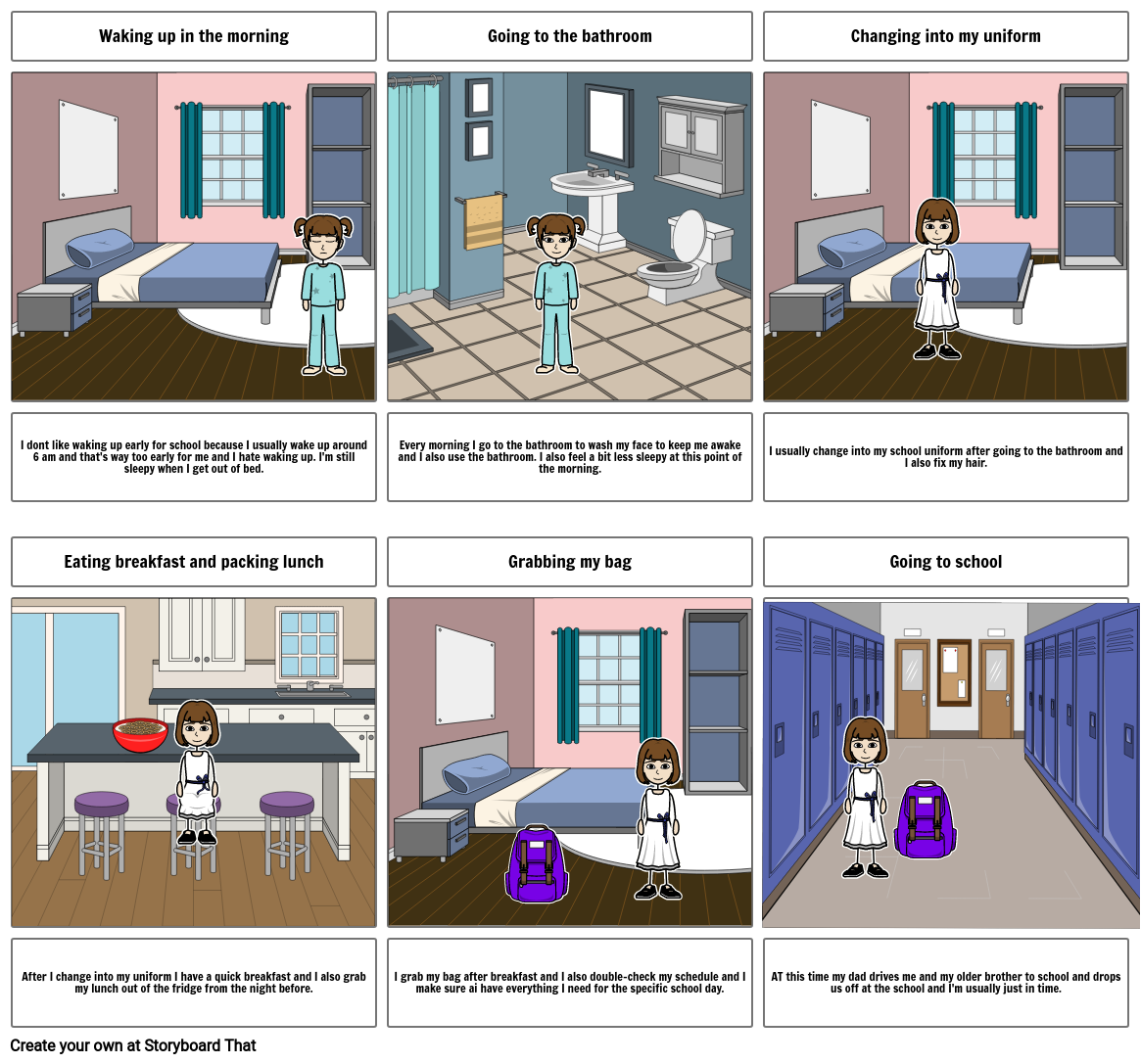 getting-ready-in-the-morning-storyboard-by-sarah49691