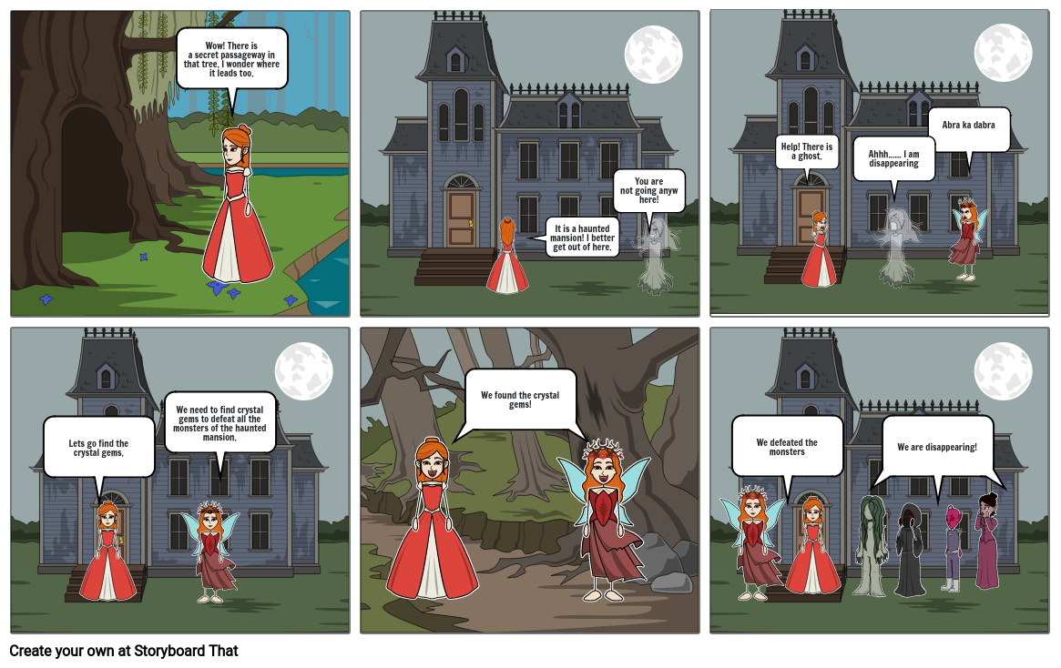 Haunted Mansion Storyboard by saramhapsekar