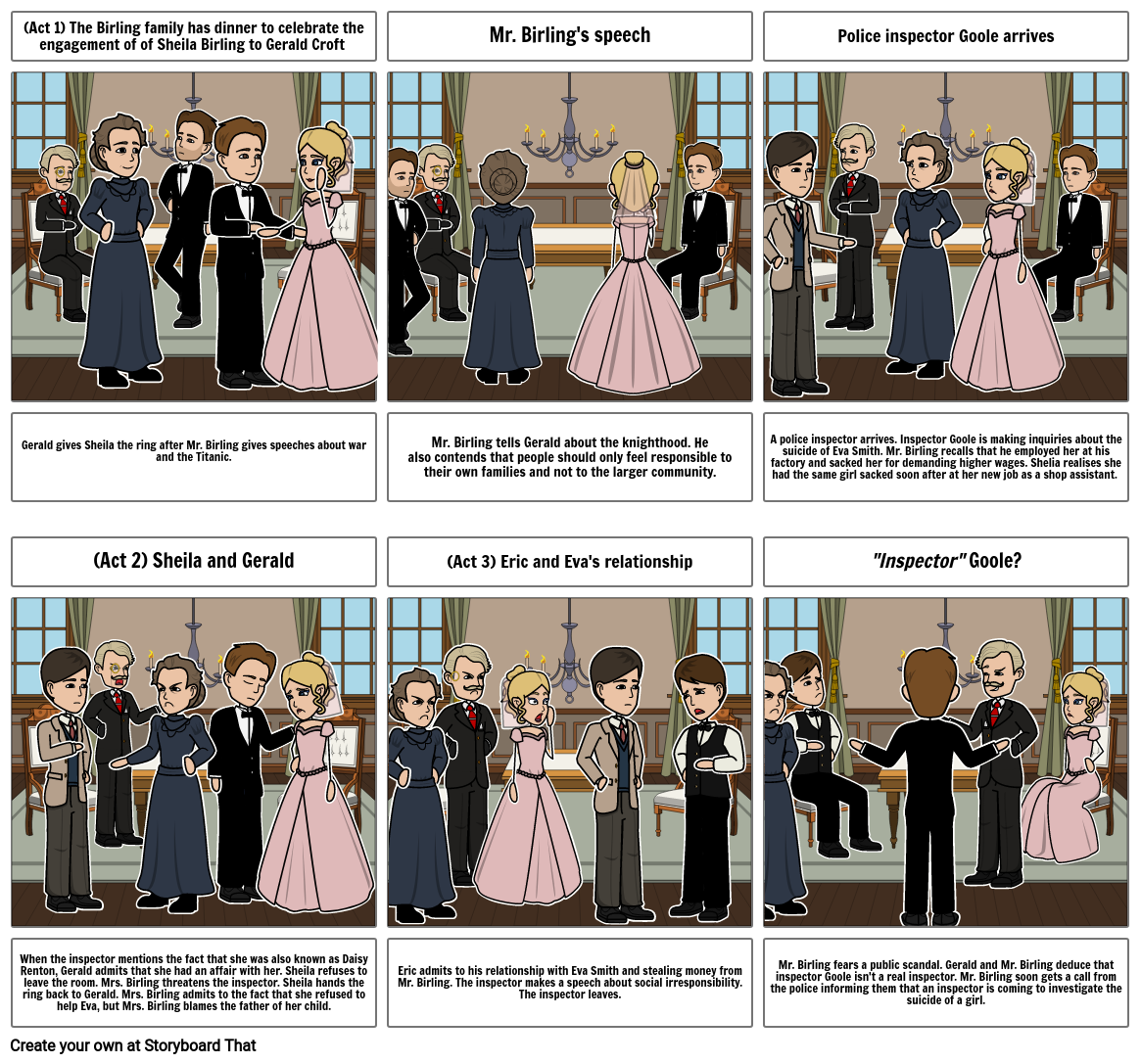 An Inspector Calls Storyboard By Annafrangos - Vrogue