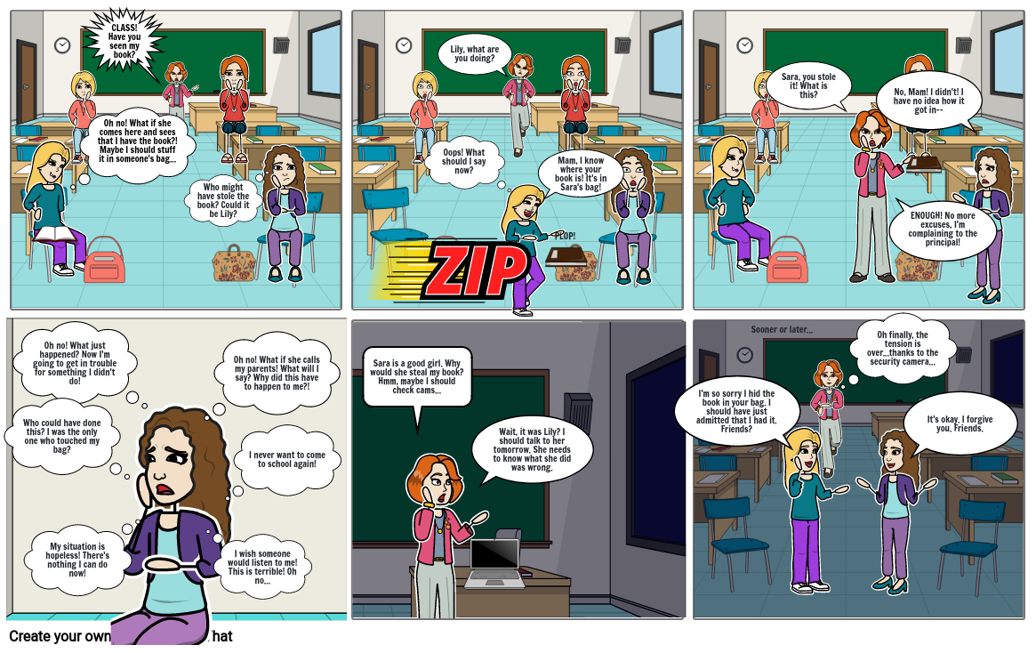 Bullying Comic Strip Ideas For School Easy